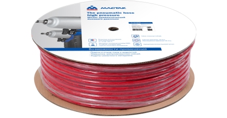 Шланг пневматический высокого давления МАСТАК 684-10100 10х15 мм, бухта 100 м, поливинилхлоридный, гибкий