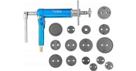 ACPTK16P Приспособление с пневматическим приводом для возврата поршней дисковых тормозных механизмов в наборе, 16 предметов