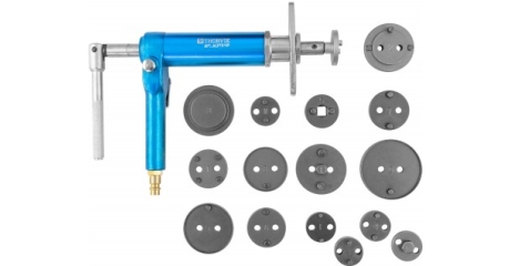 ACPTK16P Приспособление с пневматическим приводом для возврата поршней дисковых тормозных механизмов в наборе, 16 предметов