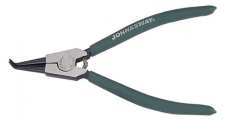 AG010012 Щипцы для стопорных колец изогнутые разжим 9