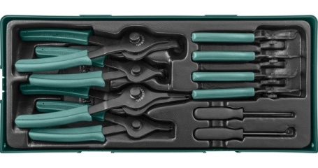 AG010150SP Набор щипцов для стопорных колец 10 предметов (ложемент)