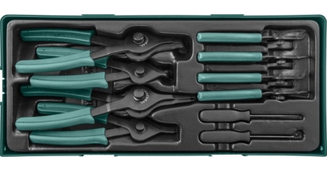 AG010150SP Набор щипцов для стопорных колец 10 предметов (ложемент)