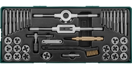 AG10001SP Набор метчиков и плашек с аксессуарами 40 предметов (ложемент)