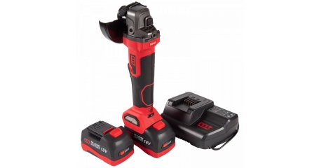 MIGHTY SEVEN Аккумуляторная угловая шлифовальная машина (УШМ), 125мм, 18 В, кейс