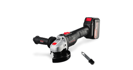 Шлифмашинка угловая аккумуляторная RUNTEC TECHNIC RT-AG1000T (125 мм, 20 В, 2*4 Ач, 1000 Вт)