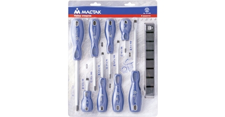 Набор отверток с держателем, 8 предметов МАСТАК 04-8RB