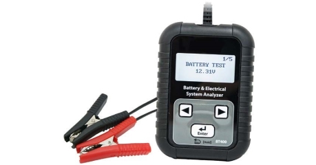 BT400 Тестер АКБ 12 В и генераторов 12/24 В с четырёхстрочным дисплеем.