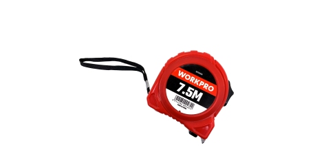 Рулетка пластмассовая 7.5м*25мм WP261004 WORKPRO