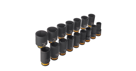 Набор ударных головок глубоких RUNTEC RT-IS2B16L, 3/4", 17-50 мм, CrMo, 16 предметов