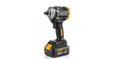Гайковерт ударный аккумуляторный RUNTEC RT-IW650 (1/2", 20В, 2*4Ач, 650Нм)