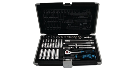 Licota ALK-0101F Набор торцевых головок 1/4" 34пр. 4-14 мм