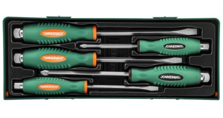 D70105SC Набор отверток стержневых ударных, силовых под ключ, в ложементе, 5 предметов