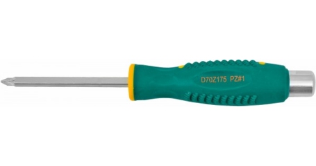 Отвертка стержневая D70Z175 POZIDRIV® , ударная, силовая под ключ, PZ1x75