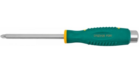 D70Z3125 Отвертка стержневая POZIDRIV® , ударная, силовая под ключ, PZ3x125