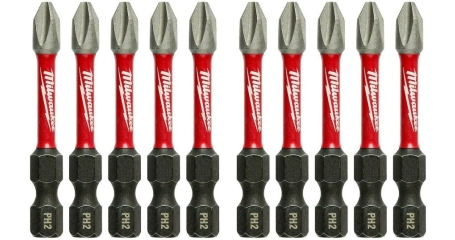 Бита Milwaukee Shockwave Impact Duty PH2*50мм 10шт (4932430855)
