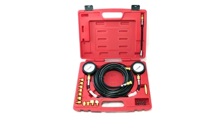 Манометр для измерения давления масла, 2 манометра 7 и 35 бар, комплект адаптеров МАСТАК 120-20023C