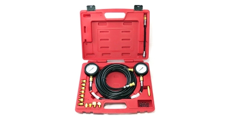 Манометр для измерения давления масла, 2 манометра 7 и 35 бар, комплект адаптеров МАСТАК 120-20023C