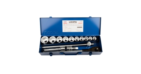 Licota ALT-6001F Набор торцевых головок 3/4", 6гр., 22-50 мм, 15пр.