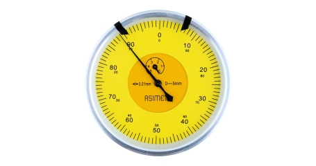 ASIMETO 422-13-2 Индикатор часового типа ИЧ 0-5 мм, 0,01 мм, с горизонтальным расположением шкалы