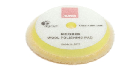 Диск полировочный желтый меховой RUPES 9.BW150M, 130/145 мм