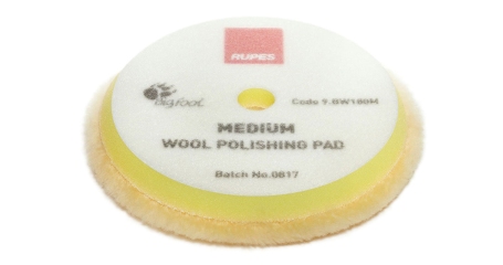 Диск полировочный желтый меховой RUPES 9.BW180M, 150/170 мм