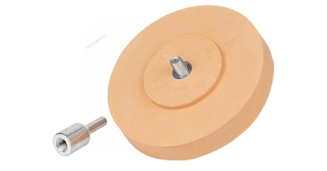 Диск зачистной резиновый 100 мм для удаления скотча и остатков клея с адаптером NORDBERG DR100