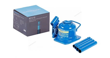 Домкрат бутылочный двухштоковый укороченный 10 т NORDBERG N31210