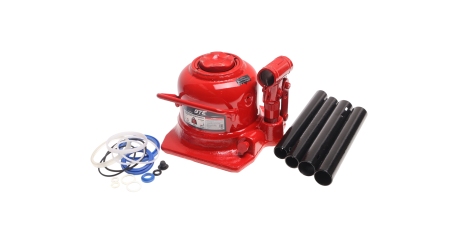 Домкрат бутылочный низкопрофильный 2-х плунжерный GTE-TH810002 (10 т, 125-215 мм)