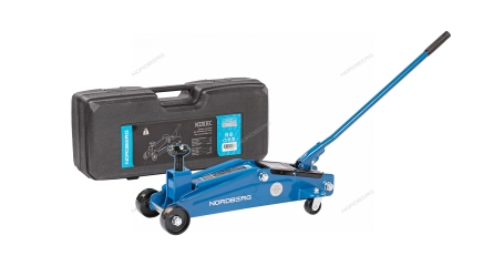 Домкрат подкатной для автолюбителя 3 т в кейсе Н=192-533 мм NORDBERG N3203EC