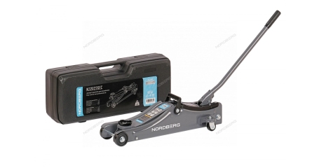 Домкрат подкатной для автолюбителя в кейсе 2 т NORDBERG N32022GEC