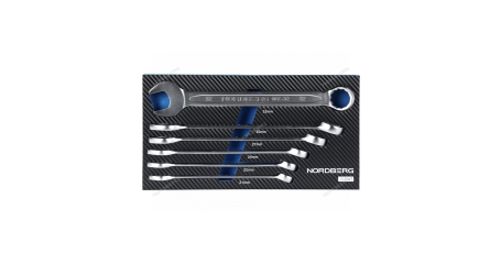 Набор ключей комбинированных NORDBERG 10206T в ложементе, 6 предметов для тележки