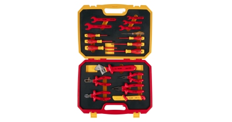 Набор инструментов диэлектрических, универсальный, 18 предметов TOLSEN TTV83718