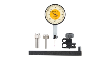 ASIMETO 502-08-7 Индикатор рычажно-зубчатый 0,01 мм, горизонтальный 0,8 мм, 0-40-0, D40 в наборе