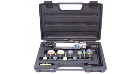 Пневмомашинка зачистная с набором камней (6мм) SUMAKE ST-7733МК