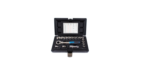Licota ALK-1006P Набор торцевых головок проходных с аксессуарами 19 мм 17пр.