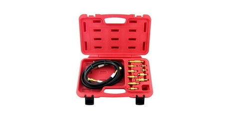 Набор для тестирования топливных систем впрыска европейских автомобилей, кейс, 15 предметов МАСТАК 120-03015C