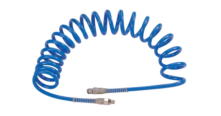 Шланг пневматический спиральный высокого давления MIGHTY SEVEN SD-23315, 10х15 мм, 15 м, М3/8