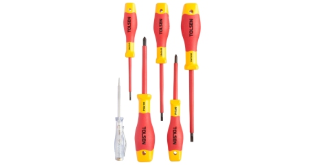 Набор отверток диэлектрических, 6 предметов TOLSEN TTV33506