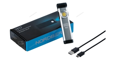 Фонарь светодиодный, аккумуляторный, 3,7В (без зарядного уст-ва) NORDBERG 1917
