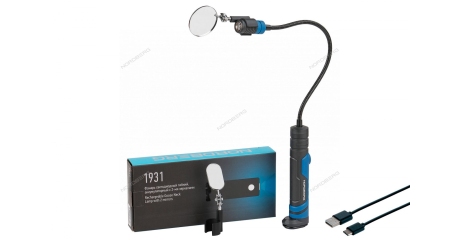 Фонарь светодиодный гибкий аккумуляторный 3,7 В с 2-мя зеркалами NORDBERG 1931