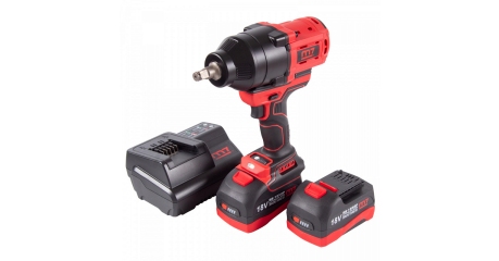 Гайковерт аккумуляторный ударный 1/2", 1700 Нм, кейс, 18 В