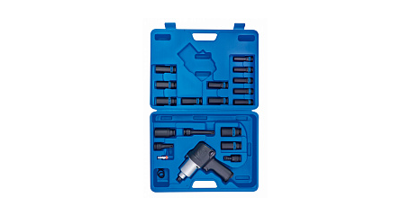 Гайковерт пневматический ударный KING TONY 44118MP08 с комплектом головок, 1/2