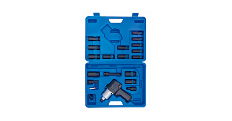 Гайковерт пневматический ударный KING TONY 44118MP08 с комплектом головок, 1/2", 678 Нм, 23 предмета