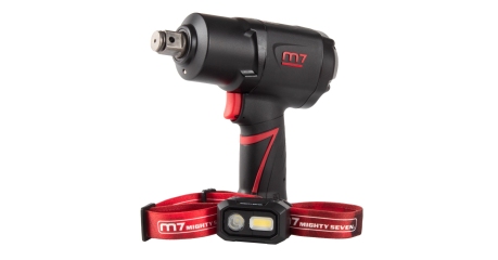 Гайковерт пневматический ударный MIGHTY SEVEN NC-6255QL (3/4", 1898 Нм, в комплекте налобный фонарь)