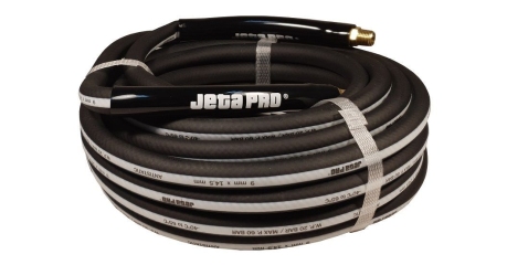 Гибкий ПВХ шланг с фитингами 9x14,5 мм длина 10 м черный JETA PRO 5885010