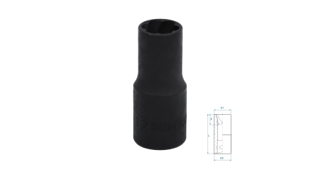 Головка для поврежденного крепежа 1/2