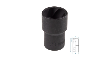 Головка для поврежденного крепежа 1/2