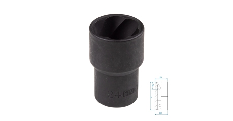 Головка для поврежденного крепежа 1/2", 24 мм KING TONY 9TD403-24M
