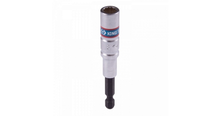 Головка для шуруповерта двенадцатигранная KING TONY 76B8**M, 1/4, 8-24 мм, L = 80 мм