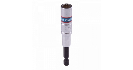 Головка для шуруповерта двенадцатигранная KING TONY 76B8**M, 1/4, 8-24 мм, L = 80 мм"